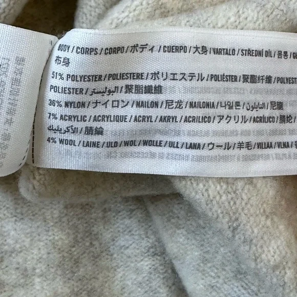 Abercrombie & Fitch Cream Long Sleeve Midi Sweater Dress - Picture 5 of 5